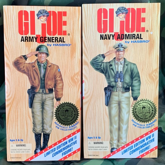 Hasbro Other - GI Joe 1996 Army General and Navy Admiral Figures